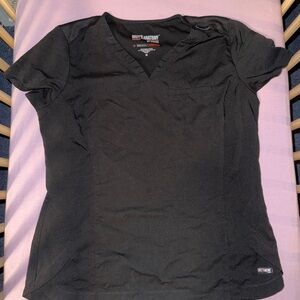 Black Women's V-Neck scrub top